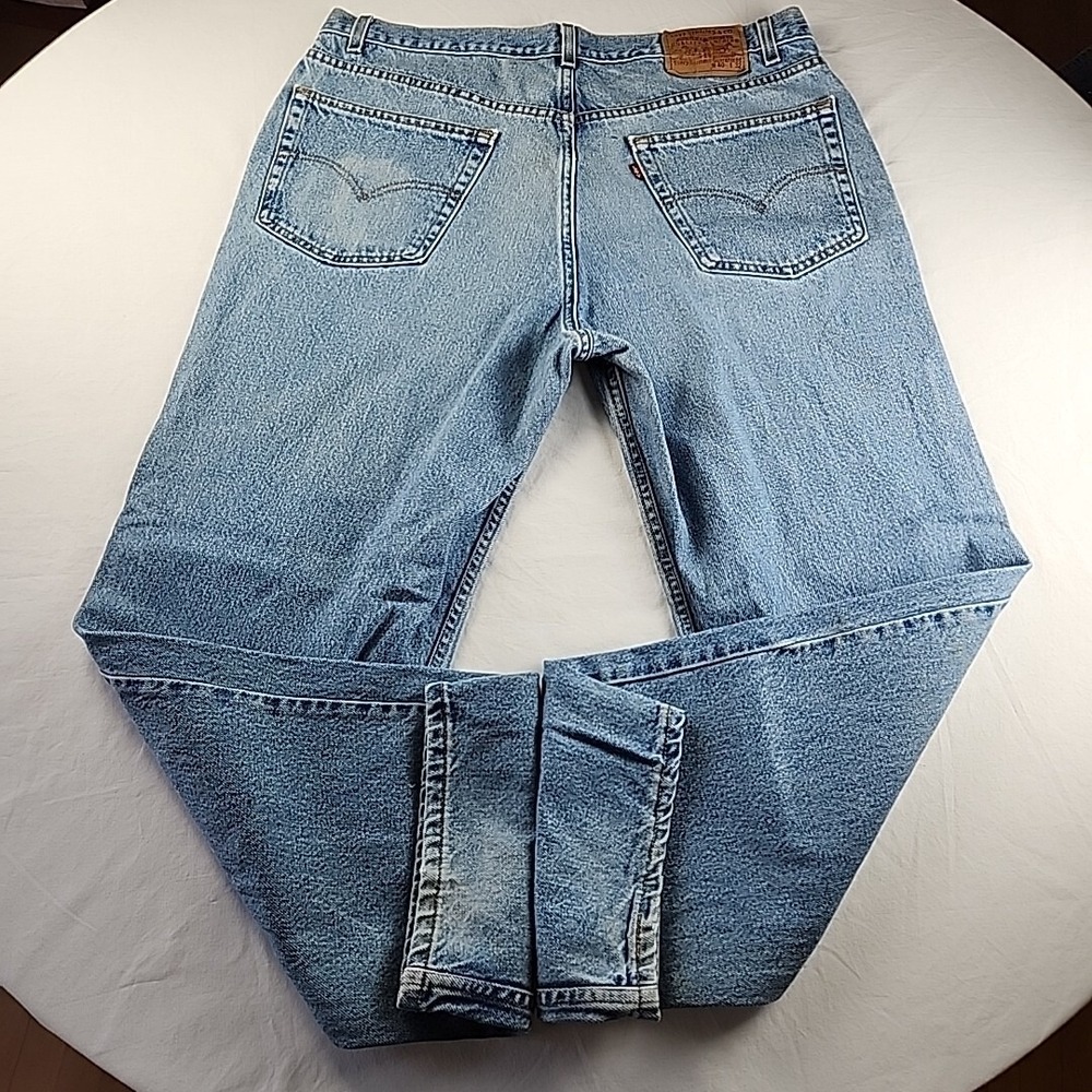 Vintage Levis Mens Blue Denim Relaxed Straight Leg 40×32 Paper Tag 2000s